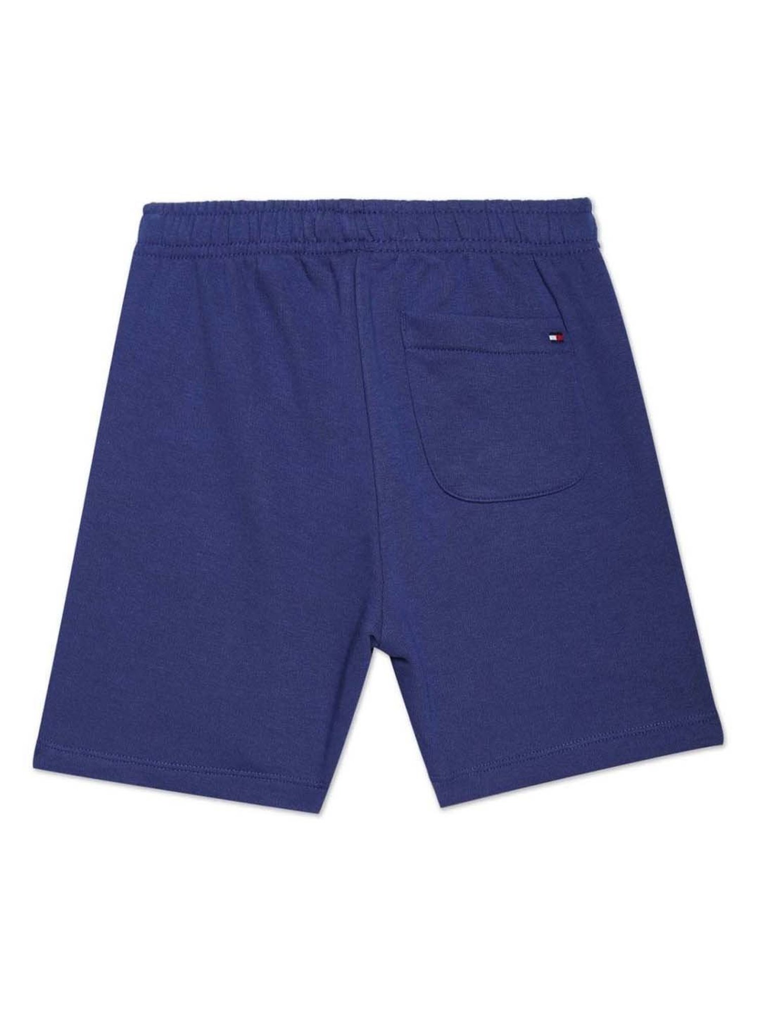 Tommy Hilfiger Kids Pilot Blue Cotton Logo Shorts