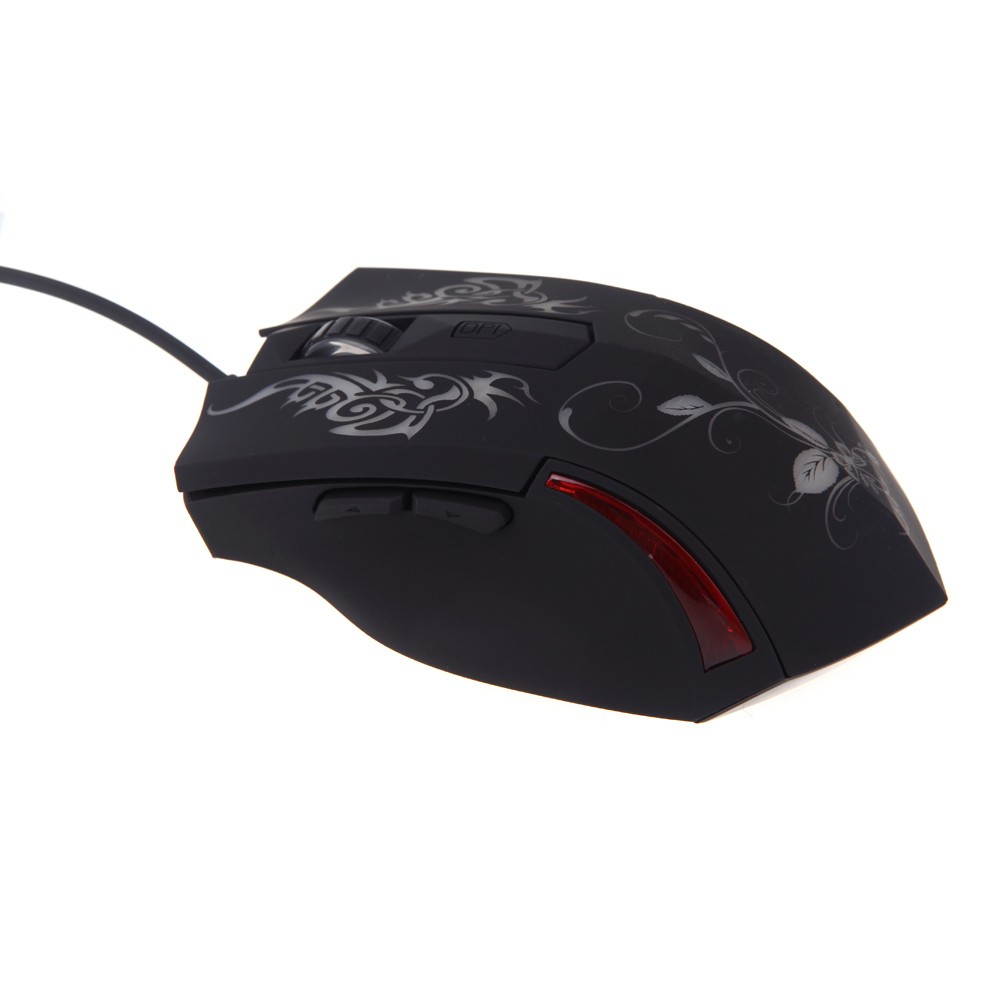 Adjustable 2400DPI 6 Buttons Optical USB Wired Gaming Game Mouse LED for PC Laptop