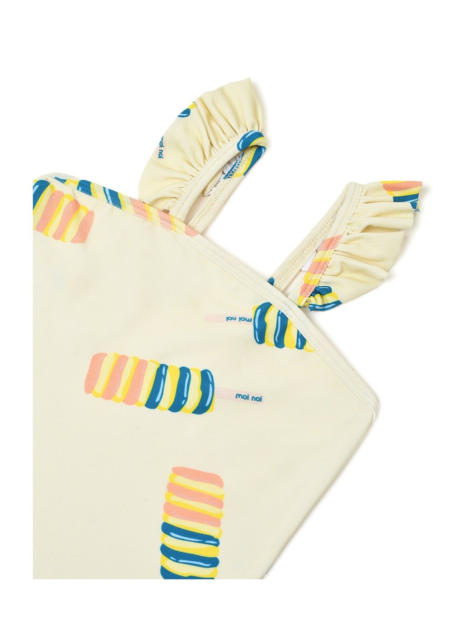 MiArcus Kids Beige Printed Swimsuit