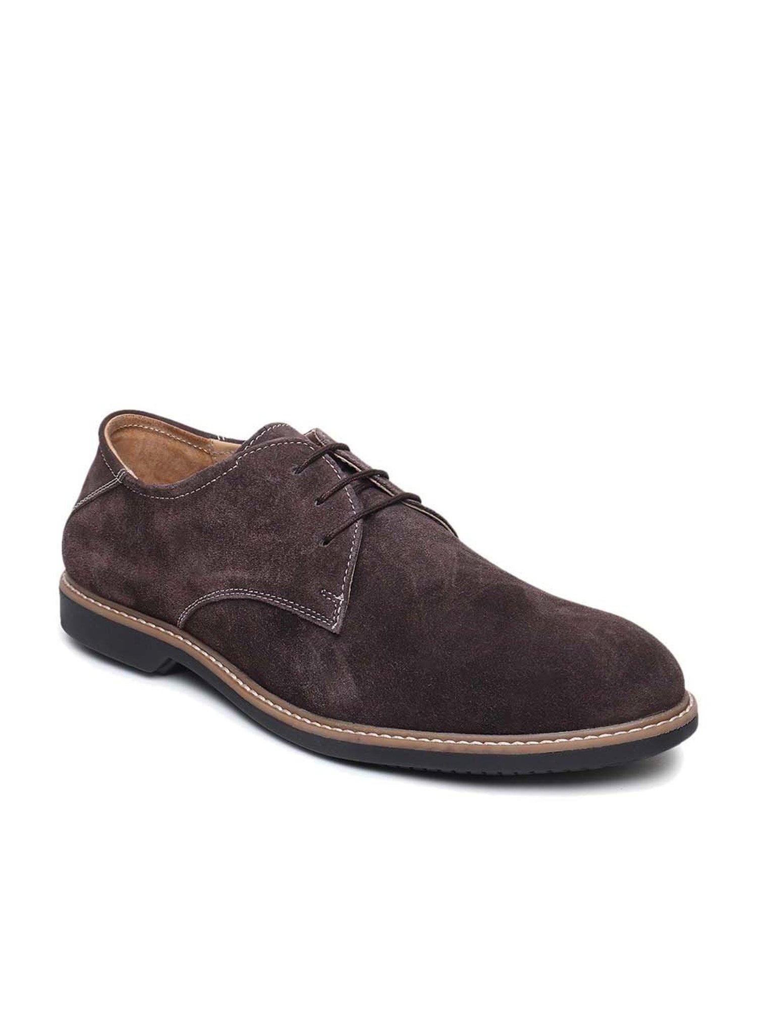 Teakwood Leathers Men's Brown Derby Shoes