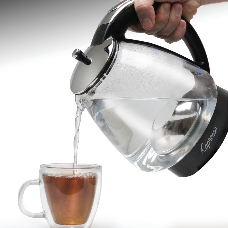 Capresso H2O Glass Electric Water Kettle – Stainless Steel 240.03