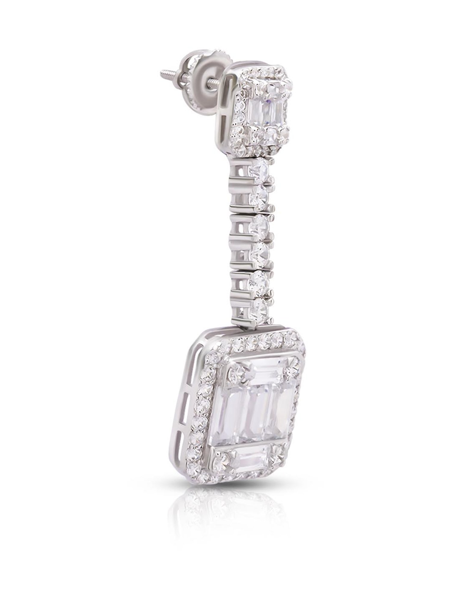 Anayra 92.5 Sterling Silver Classic Earrings for Women