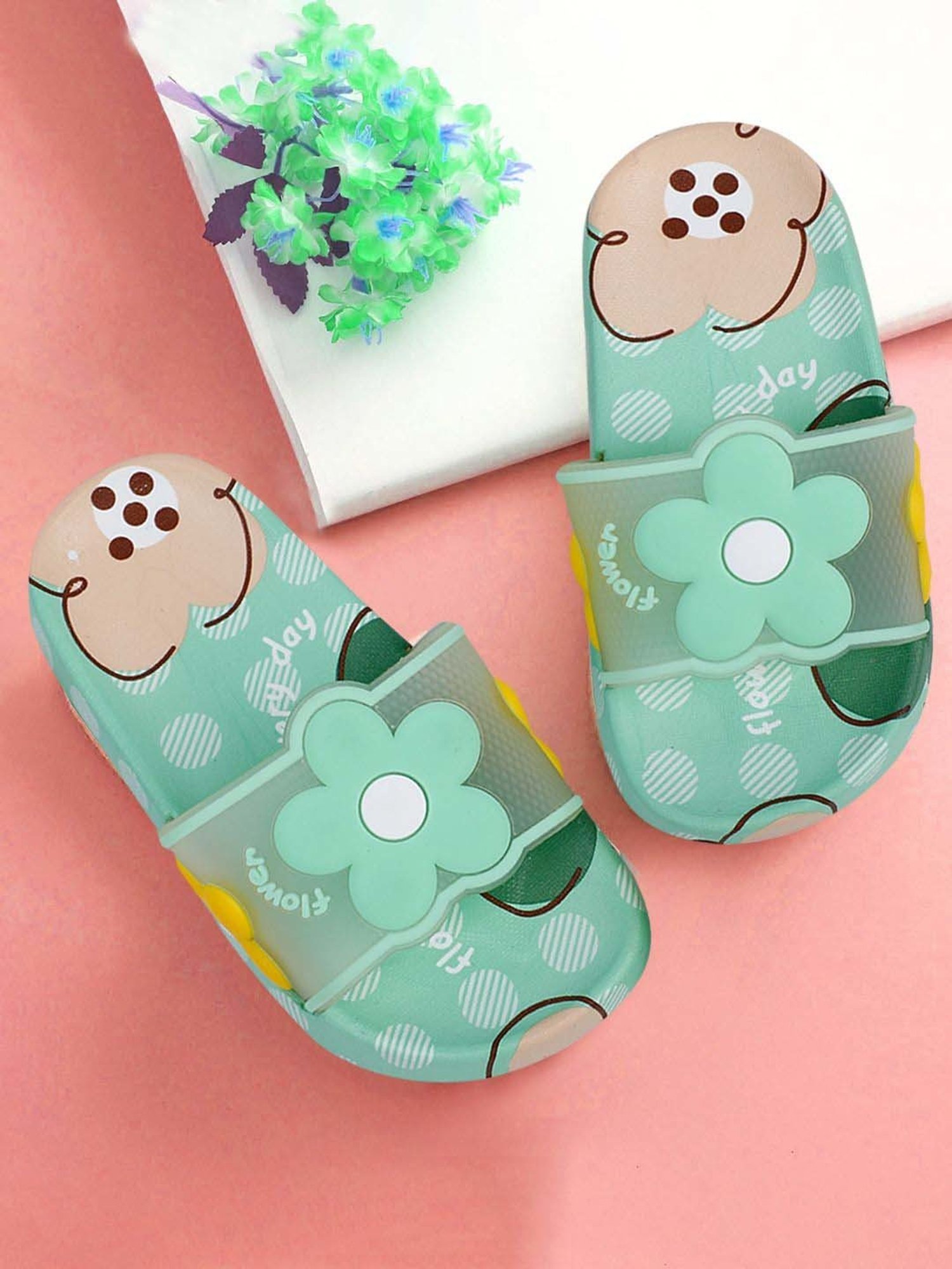 Baby Moo Unisex Sea Green Casual Slip on