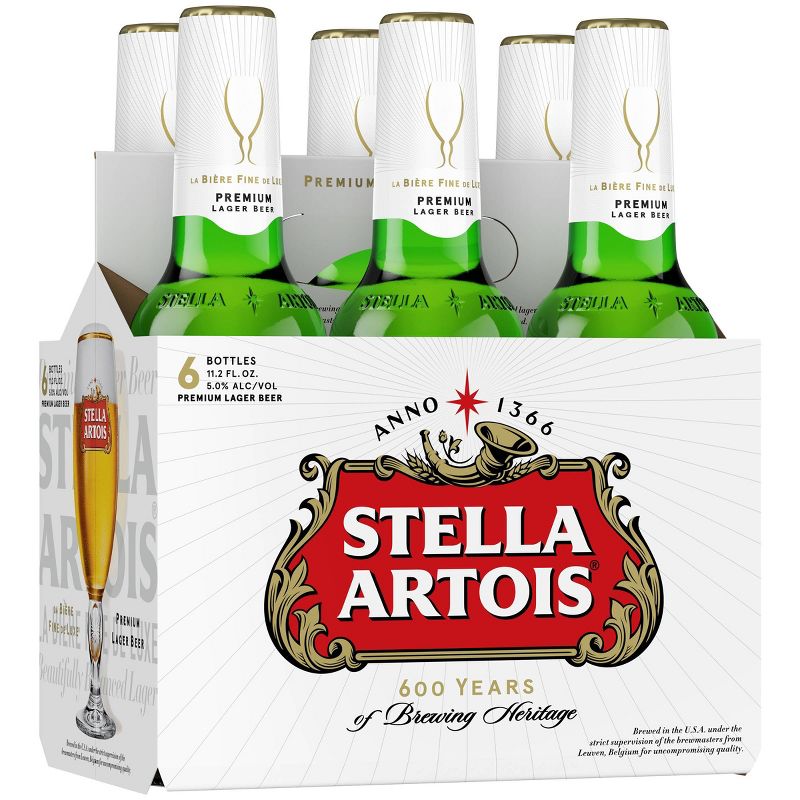 Stella Artois Belgian Beer - 6pk/11.2 fl oz Bottles