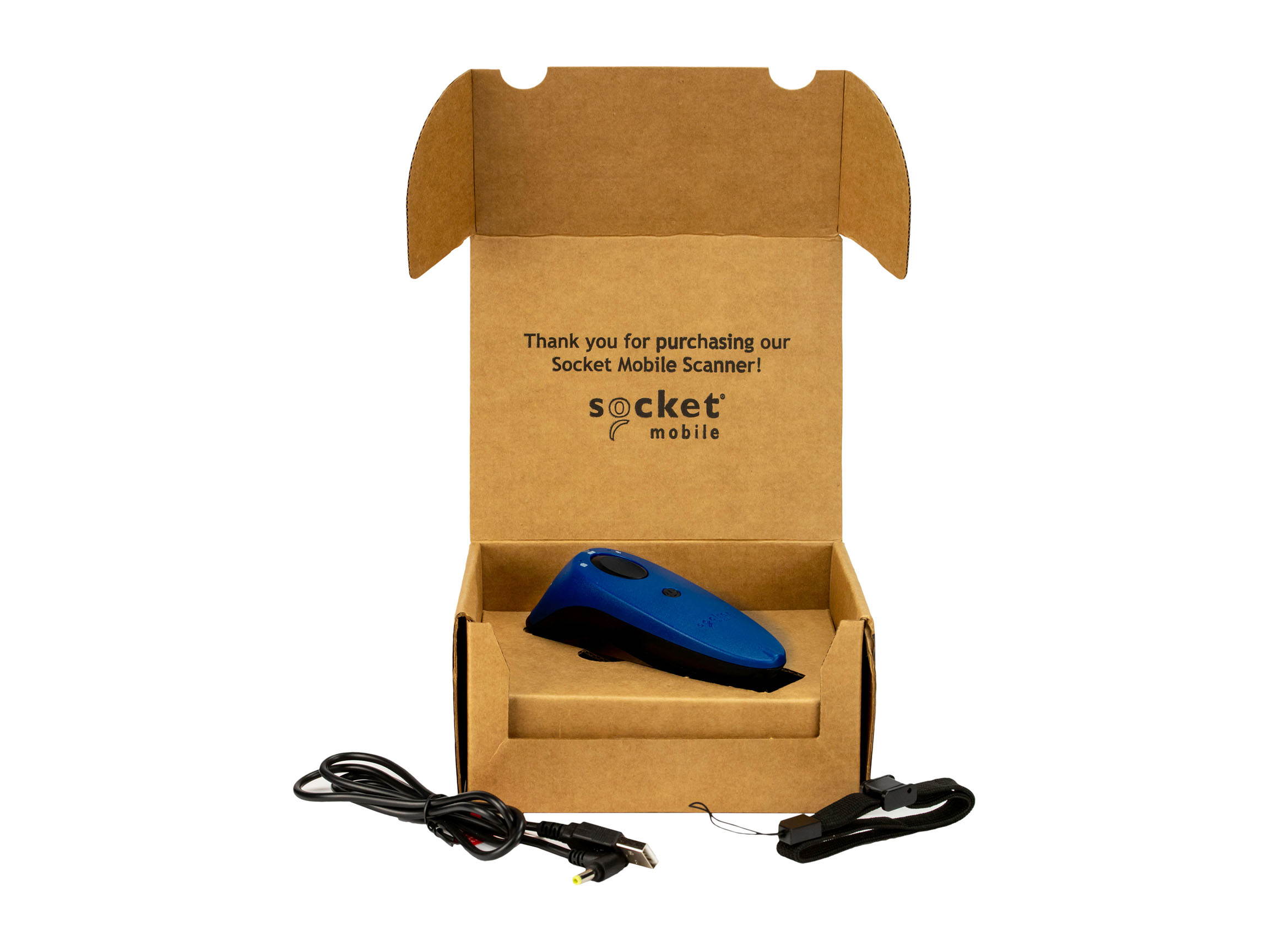 Socket Mobile SocketScan S730 1D Laser Barcode Scanner with Bluetooth, Blue - CX3361-1683