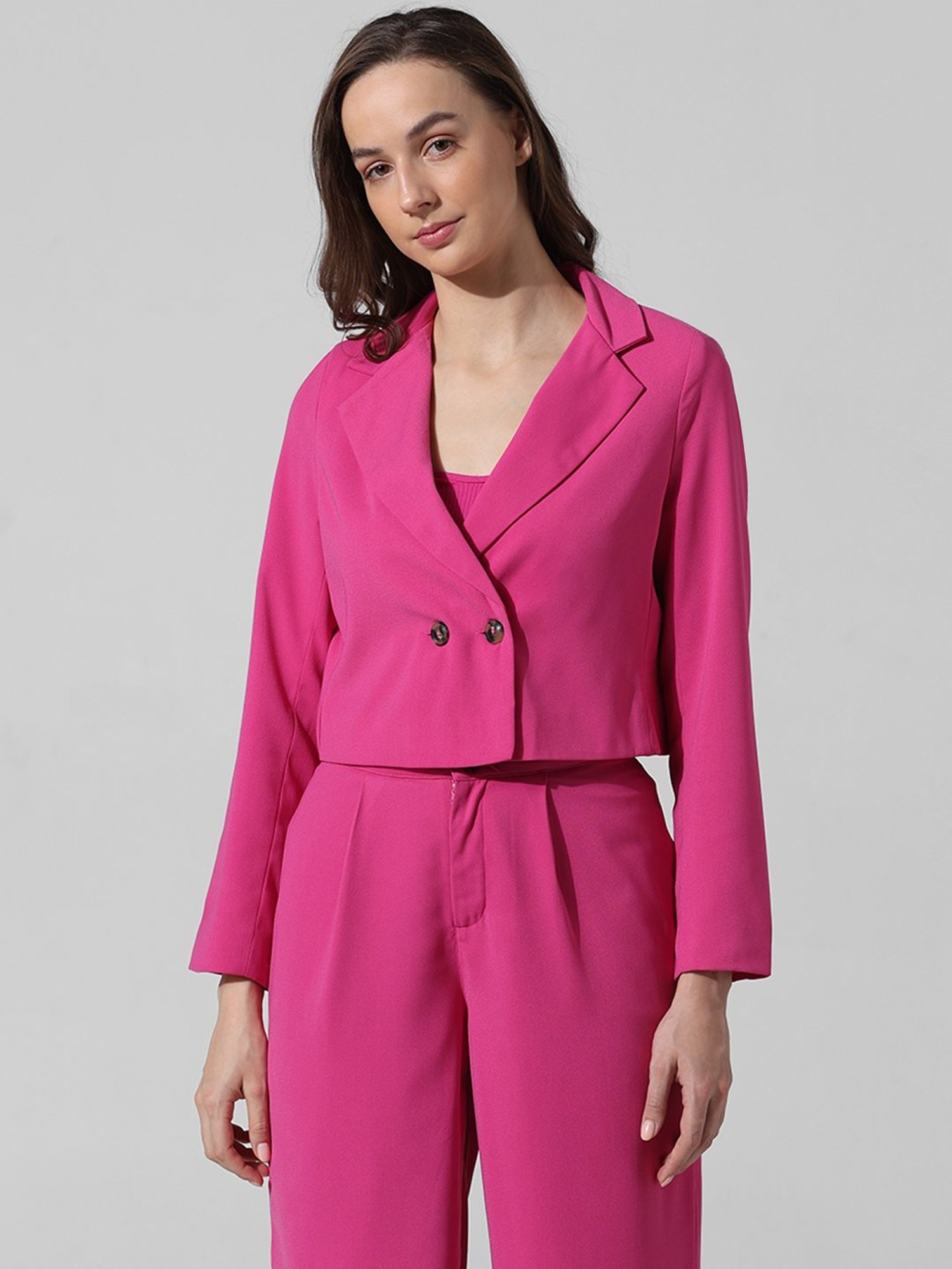 Only Pink Regular Fit Blazer