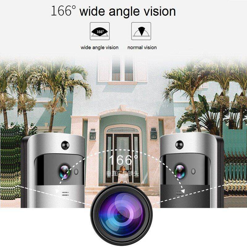 Wireless Doorbell Video Door Phone IP Camera Door Bell Ring IR Alarming Security Camera Two Way Audio for House Apartment
