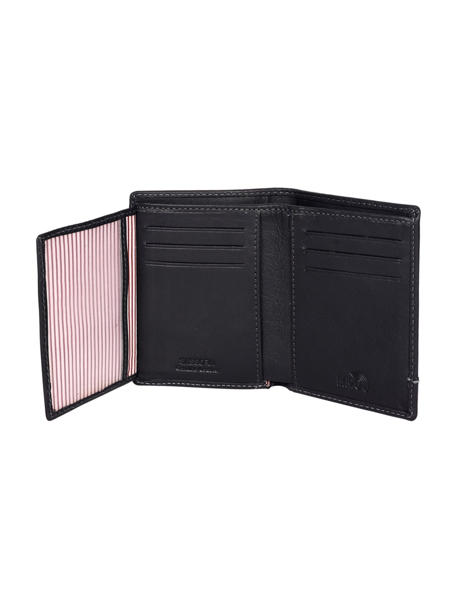 SASSORA Pablo Black Small Leather Notecase