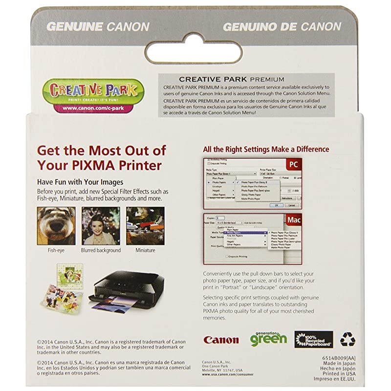 CLI251 3 Pack CyanMagentaYellow Ink Compatible to MX922MG7520MG7120MG6620MG5620iP8720MG6420MG6320 and MG5420 amp CLI251XL Black Ink Tank