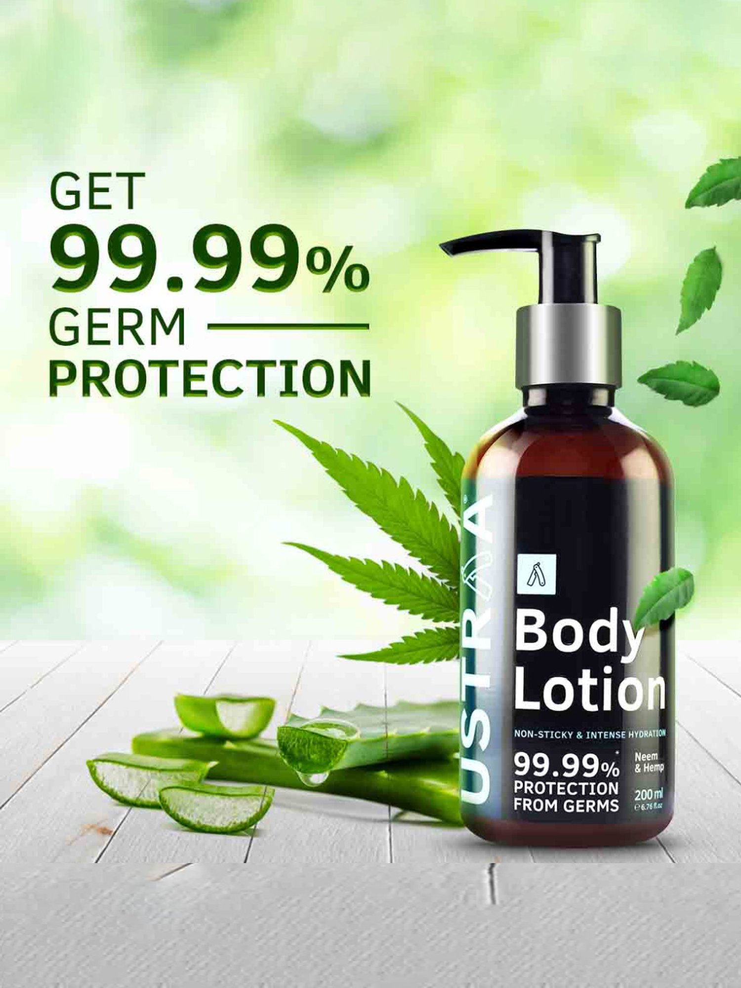 Ustraa Germ Free Body Lotion & Dry Skin De-Tan Face Mask Combo