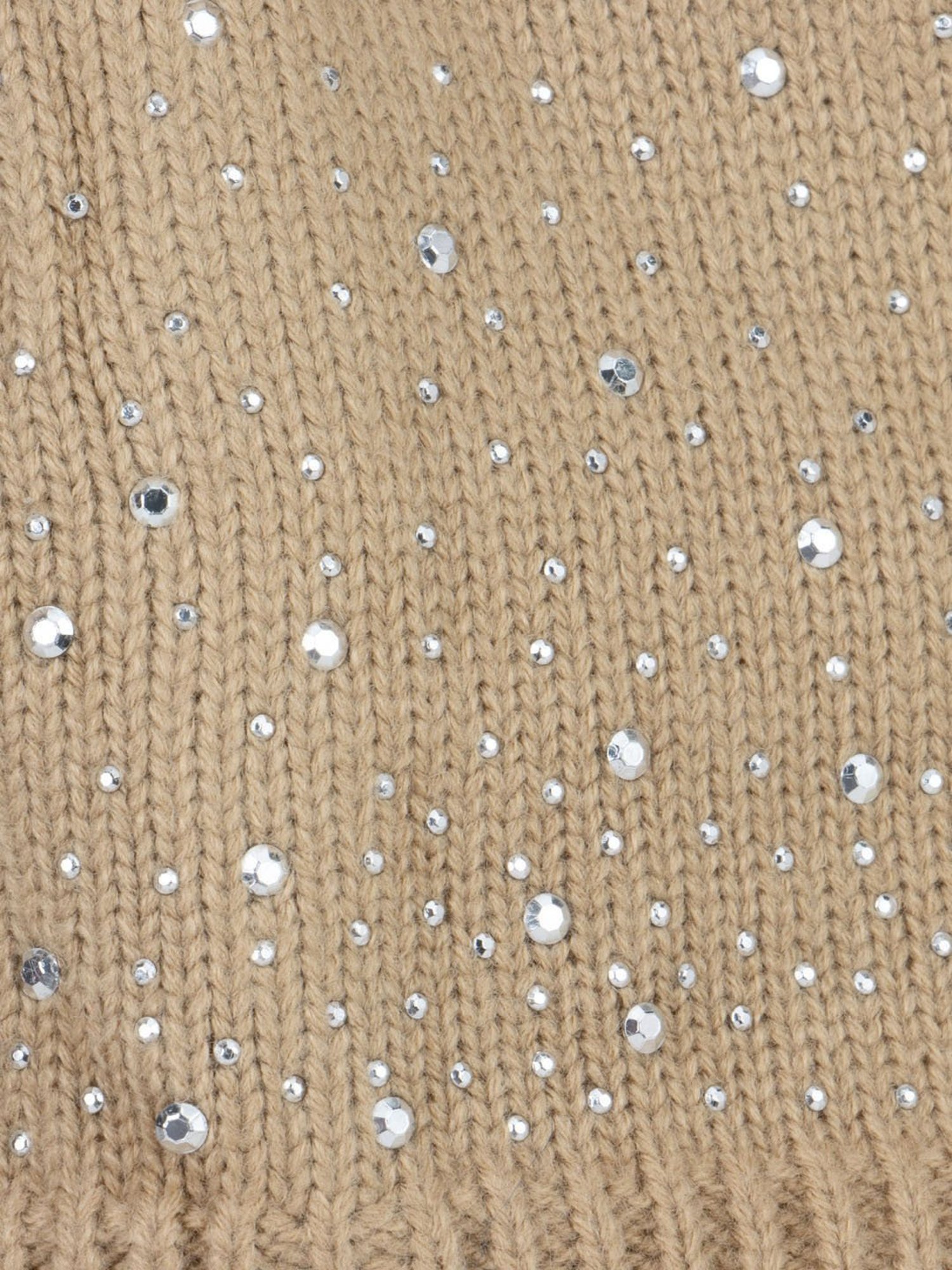 Kazo Beige Embellished Beanies