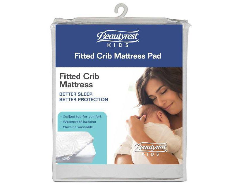 Beautyrest Kids' Fitted Crib Mattress Pad