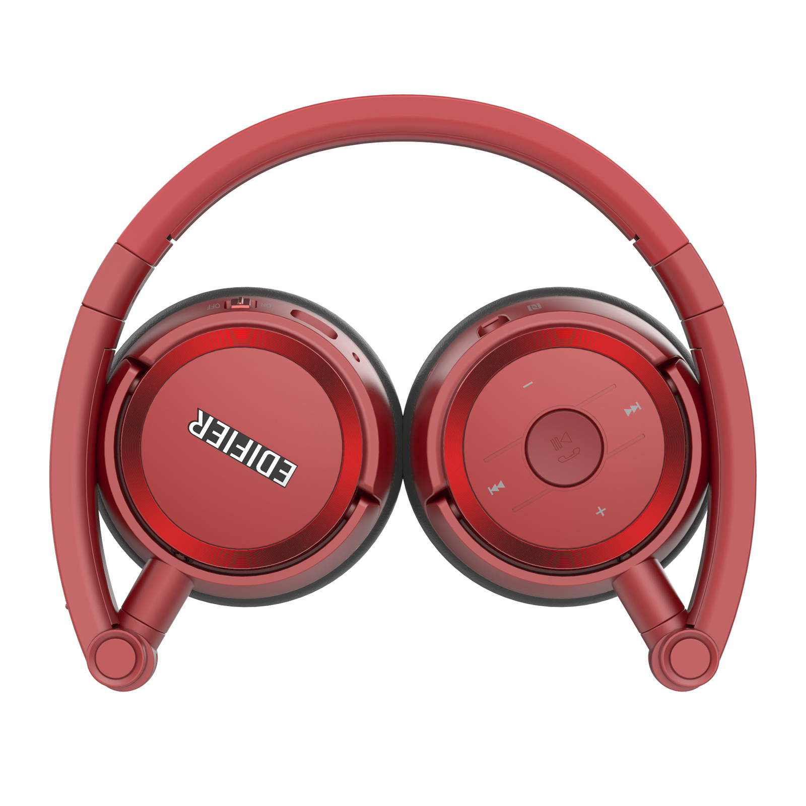 Edifier W675BT On-ear Bluetooth v4.1 Headphones Foldable with NFC Connect 40mm Drivers - Red