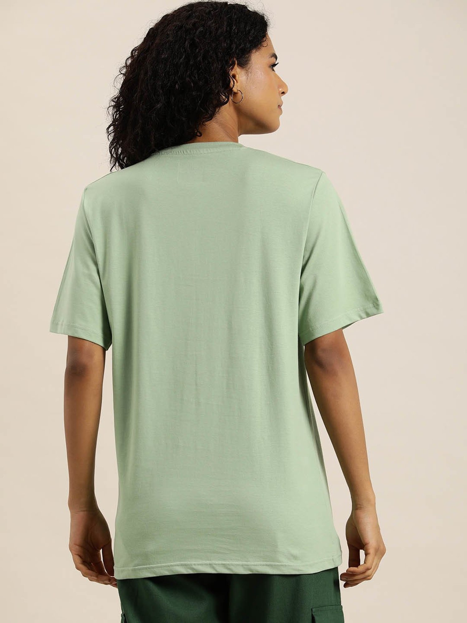 Dillinger Green Graphic Cotton Oversized T-Shirt