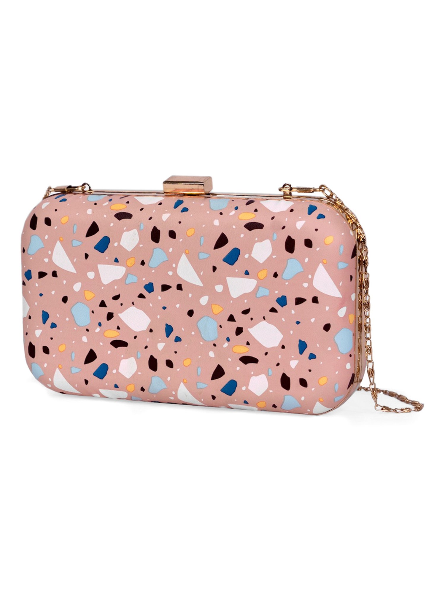 Modern Myth Pink Printed Clutch