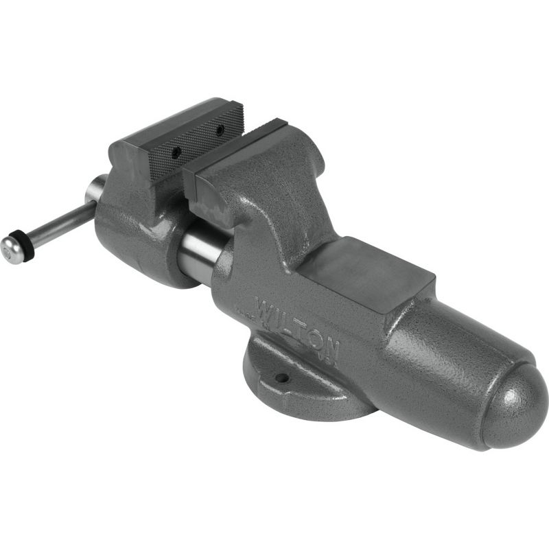 Wilton 28837 500N Machinist 5 in. Jaw Round Channel Vise with Stationary Base