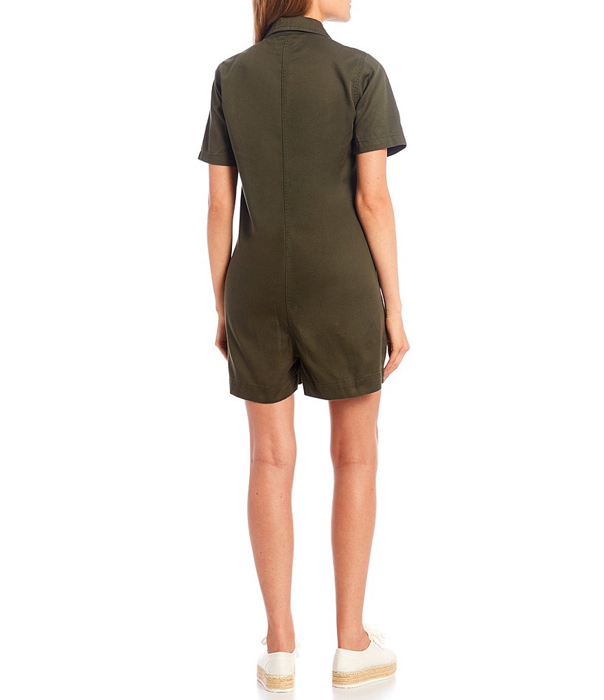 GB Button Front Utility Romper