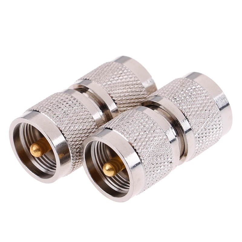 1x N Male Plug to UHF PL-259 PL259 Male Straight Radio RF Adapter Connector