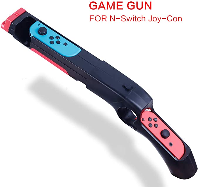 Game Gun Controller Compatible with Nintendo Switch Shooting Games Gun Controller for N-Switch JoyCons Nintendo Switch and Other Shooting Games - 1 Pack