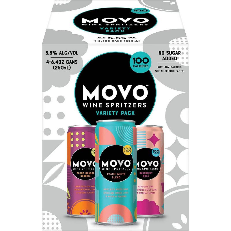 MOVO Wine Spritzers Variety Pack - 4pk/250ml Cans