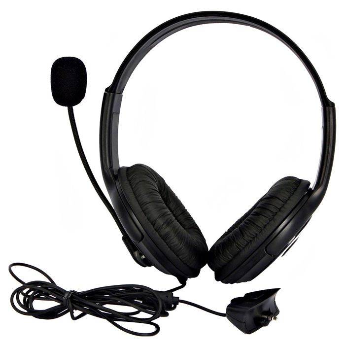 Black Headset Headphone Earphone Microphone for Microsoft Xbox 360 Live Game