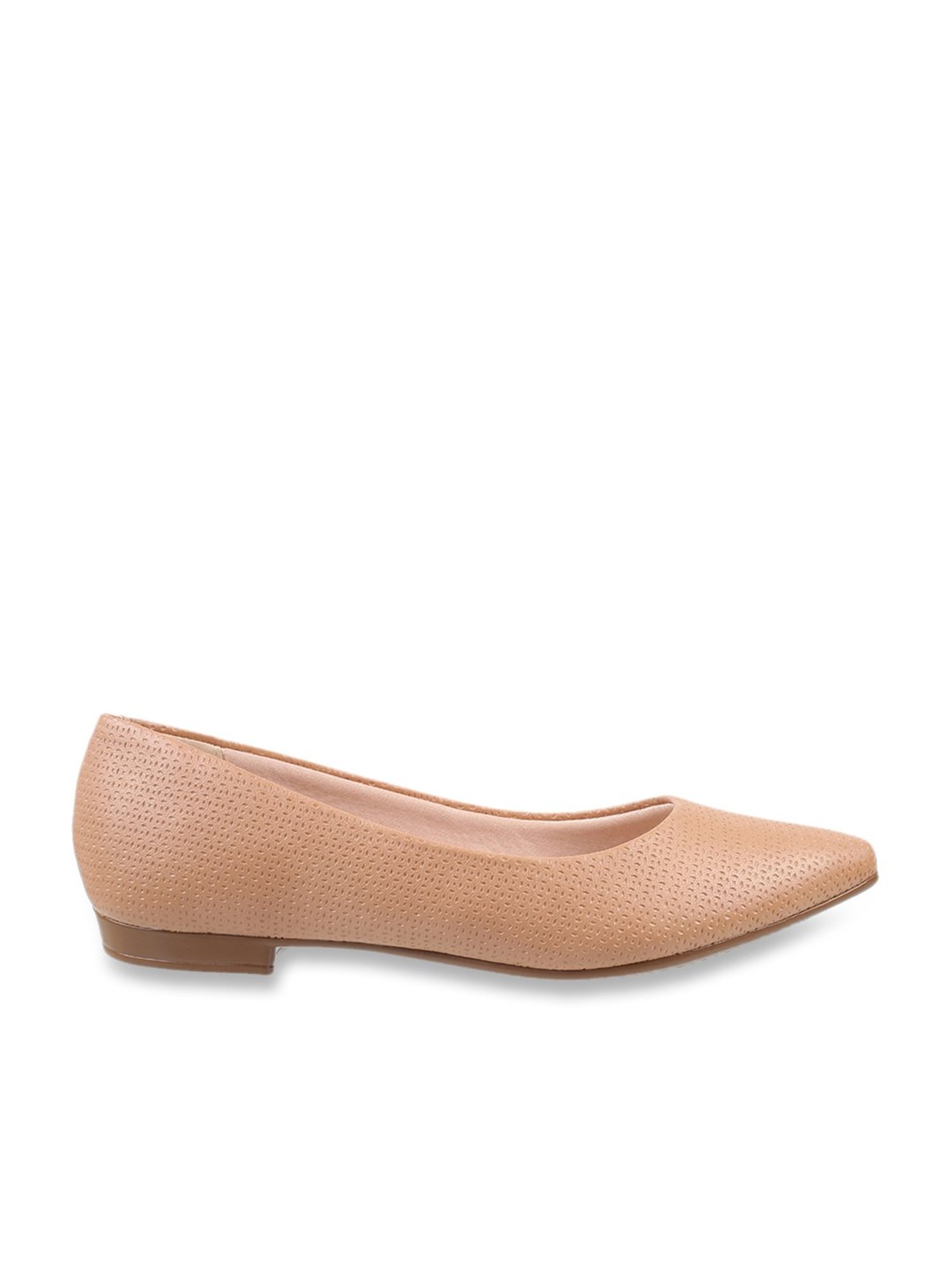 J. Fontini by Mochi Women's Peach Flat Ballets