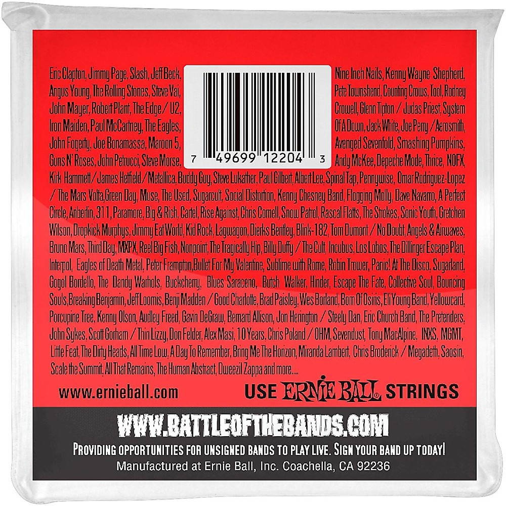 Ernie Ball 2204 Nickel Wound Medium Slinky Electric Guitar Strings