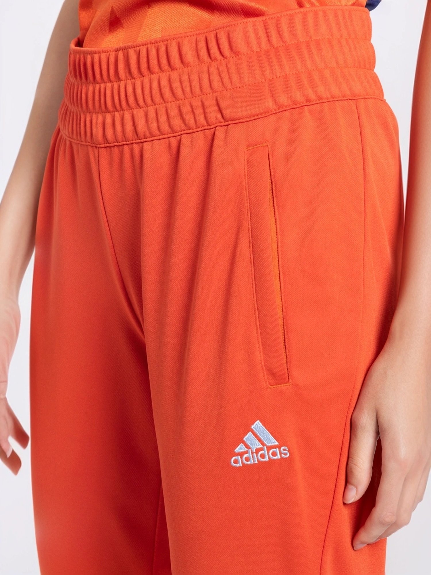 ADIDAS Red Striped Sports Track Pants