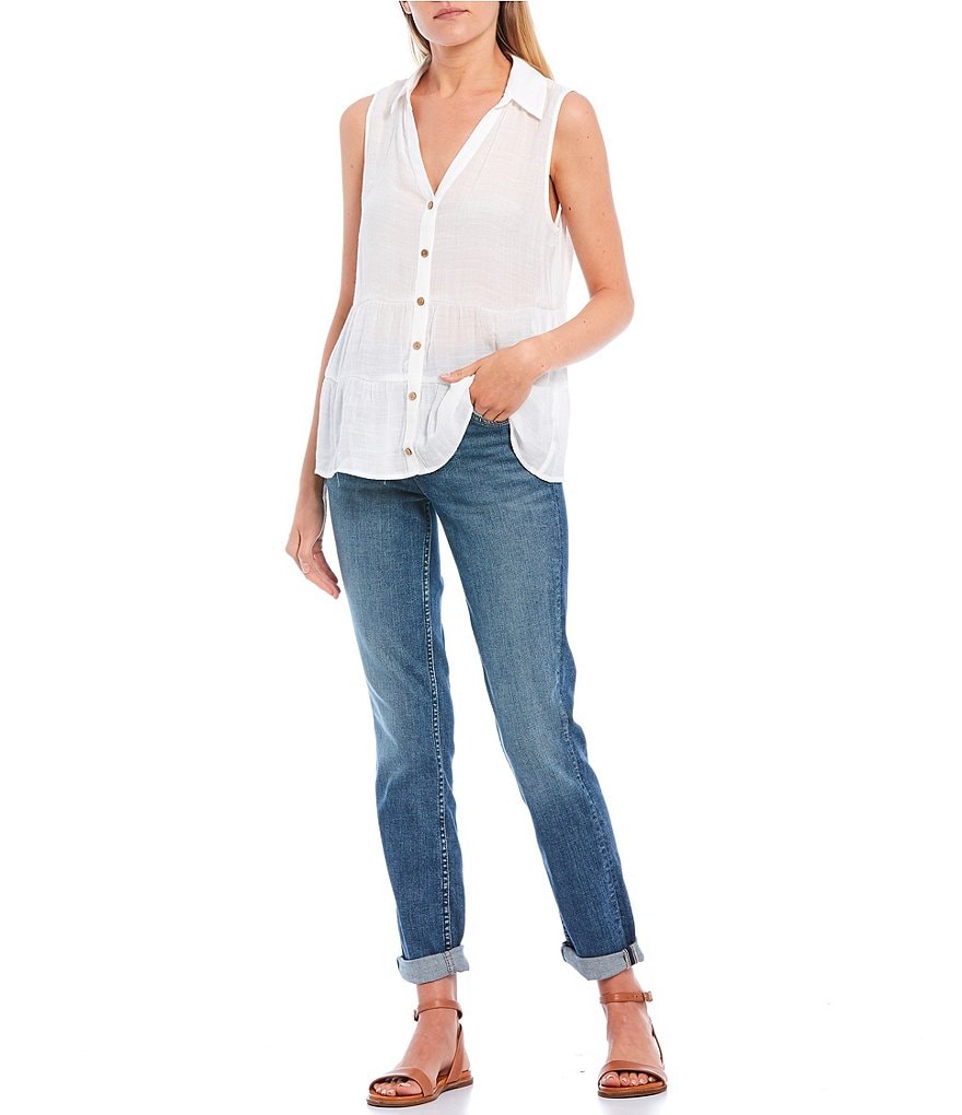 Celebrity Pink Shadow Knee Mid Rise Straight Jeans