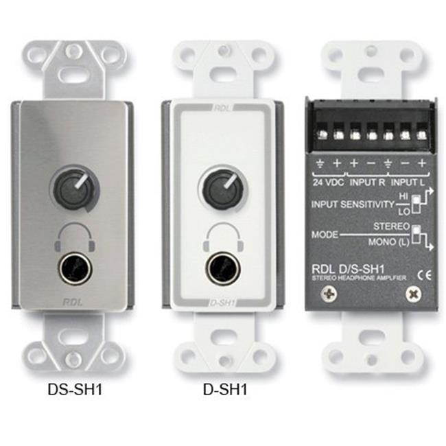 Stereo Headphone Amplifier/Decora panel/user level control/Stainless