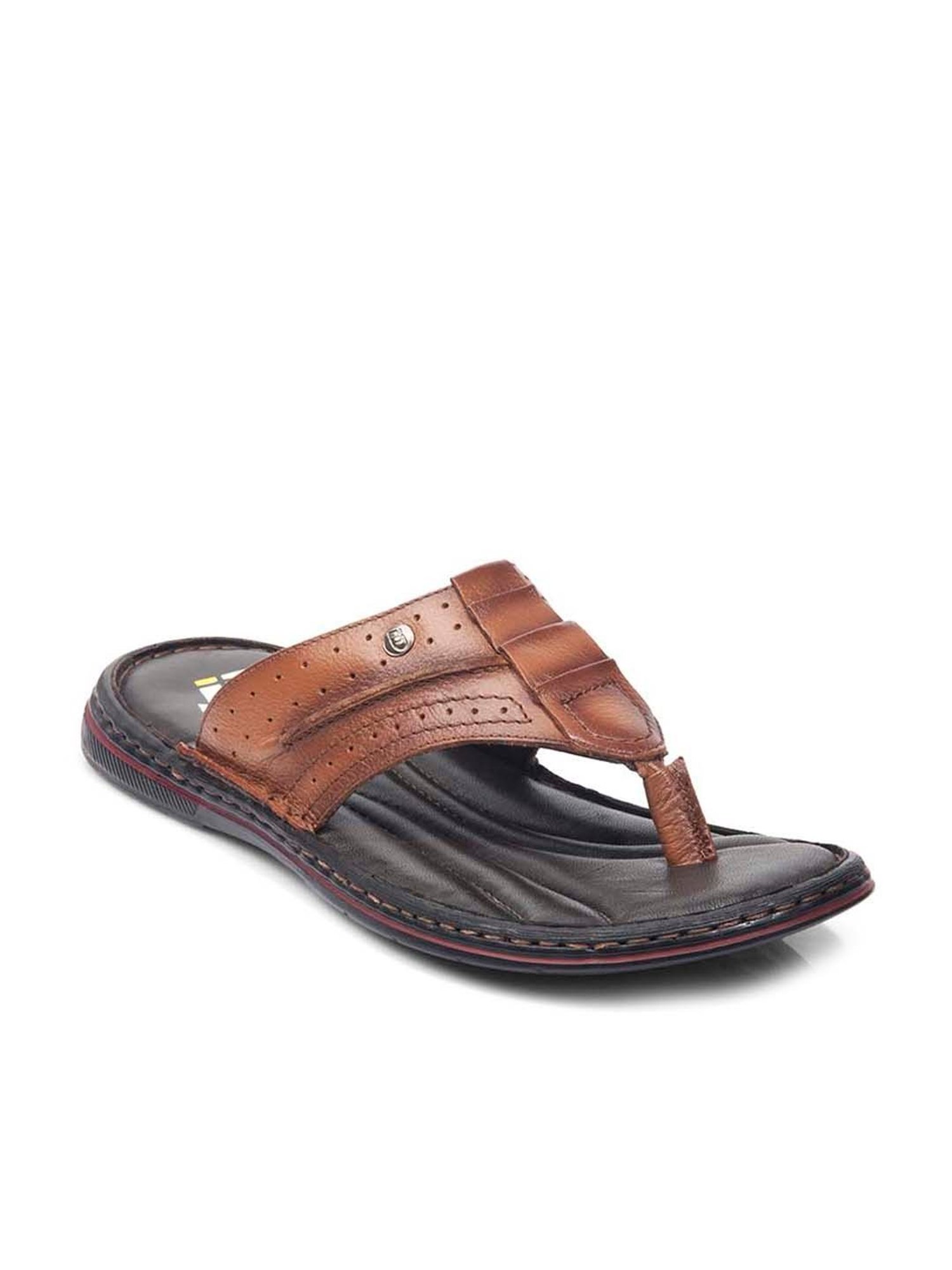 ID Men's Tan Thong Sandals