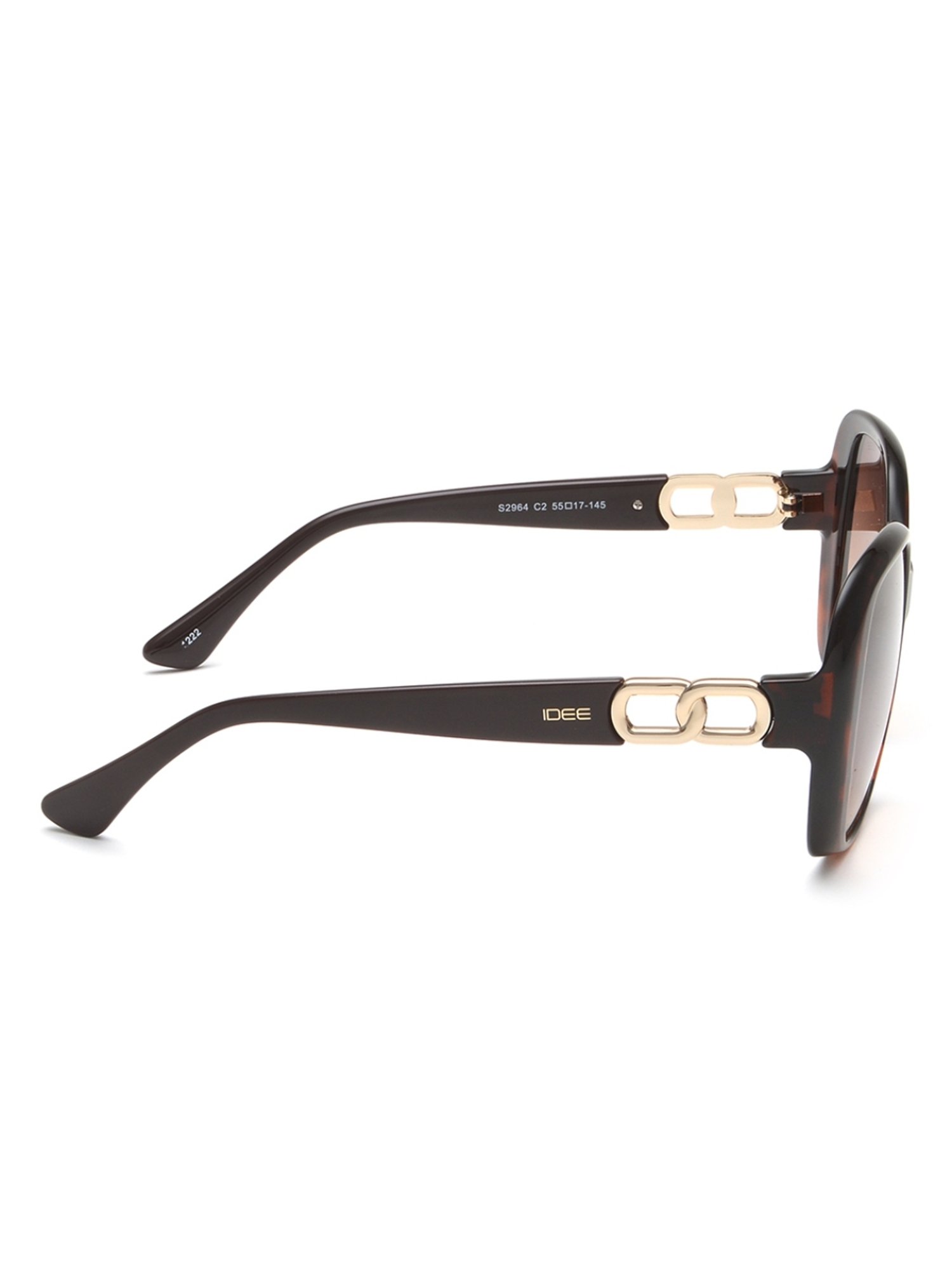 IDEE Brown Square UV Protection Sunglasses for Women