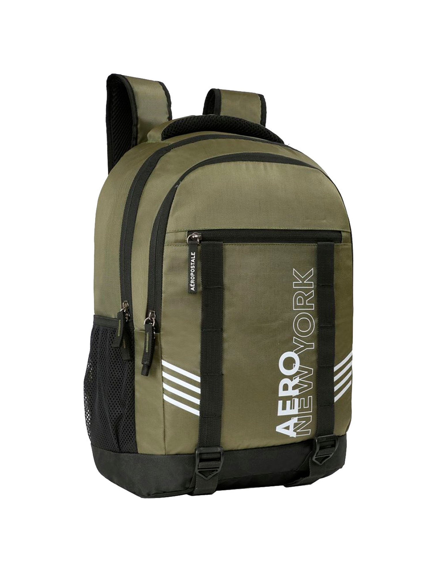 Aeropostale Leighton Olive Green Polyester Printed Backpack - 18 Ltrs