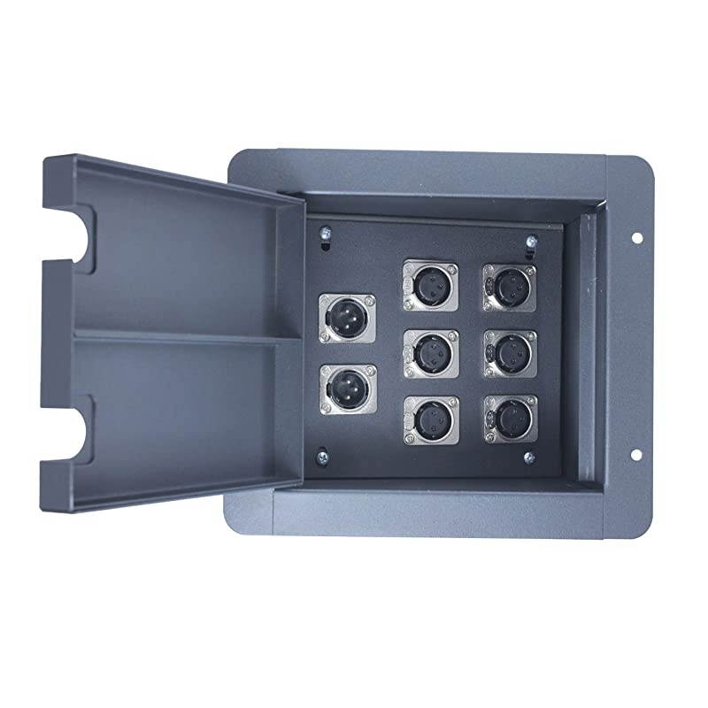 Pro Audio Recessed Stage in Floor Pocket Box Black