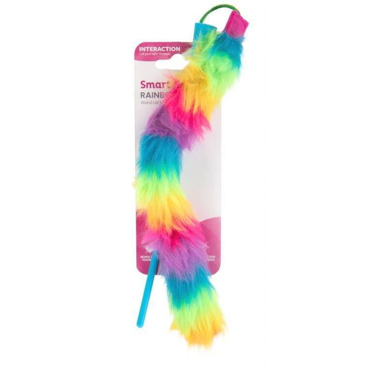 SmartyKat Rainbow Wand Pride Plush Cat Toy