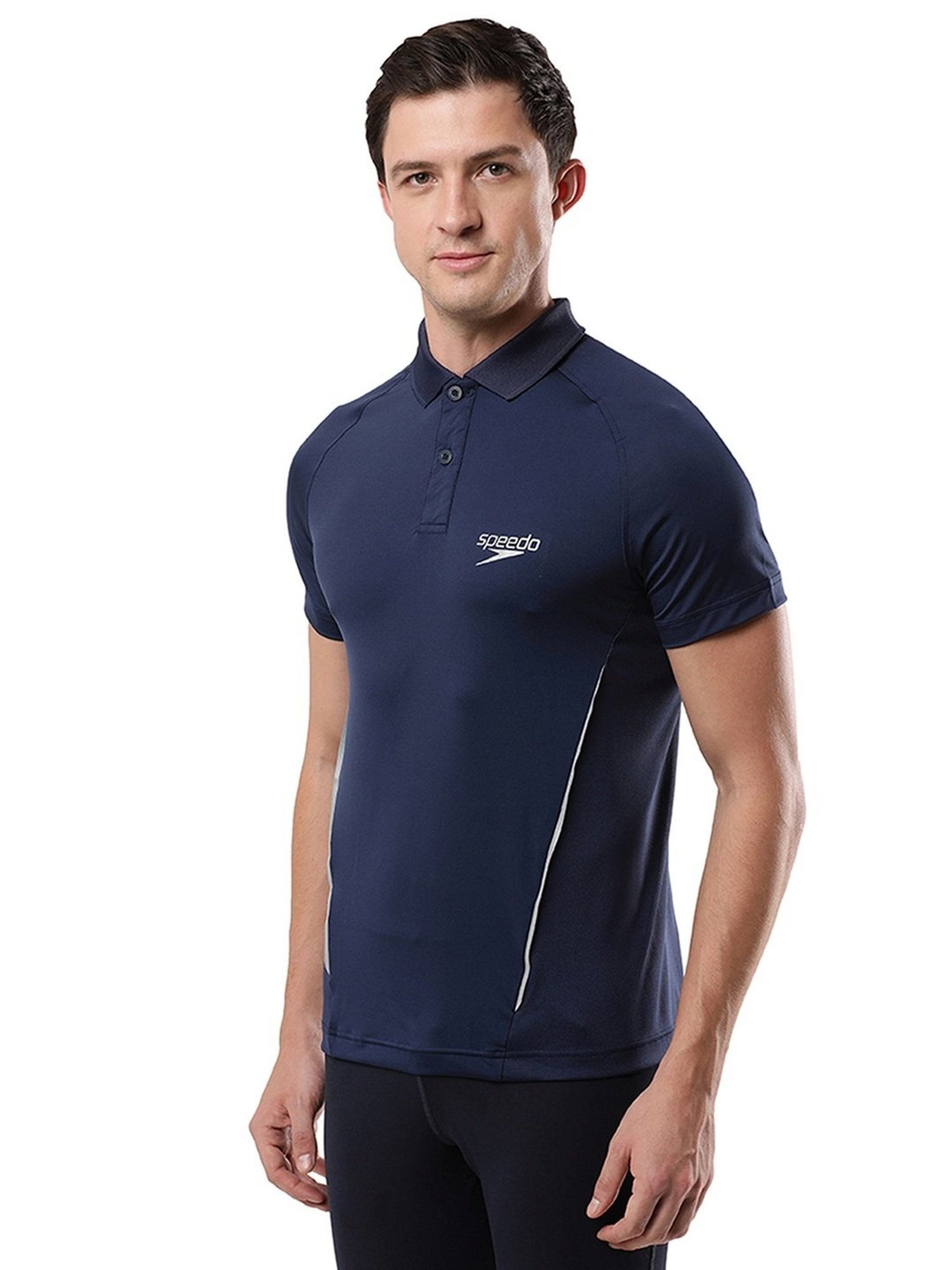 Speedo Navy Regular Fit Sports Polo