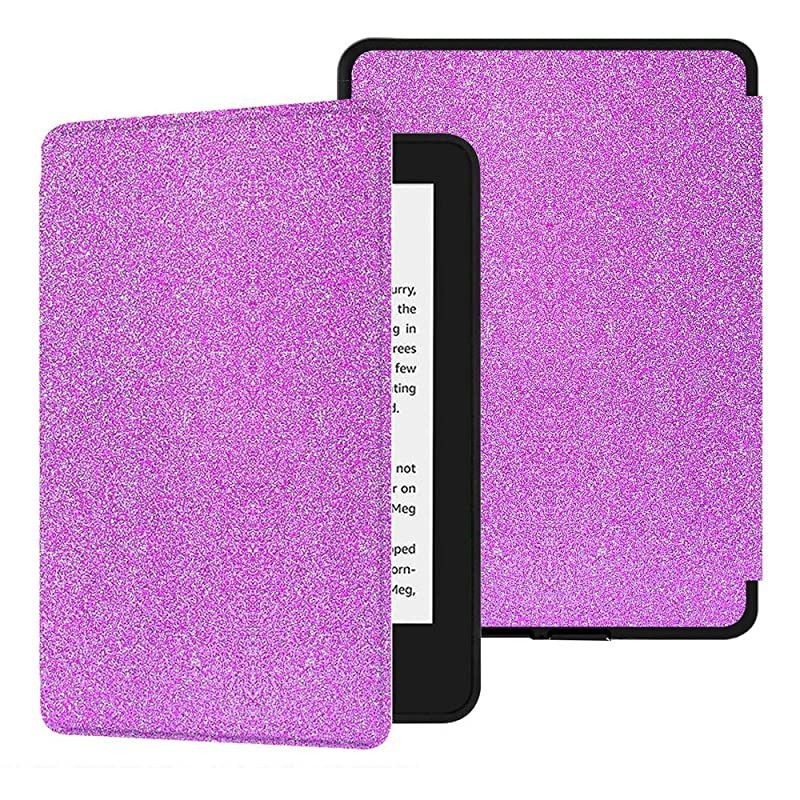 PU Leather Case for Allnew Kindle Paperwhite 10th Gen 2018 Release onlyWill Not fit Prior Gen Kindle Devices Shinning Purple