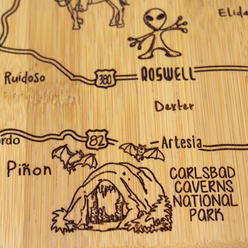 Totally Bamboo Destination New Mexico Serving and Cutting Board