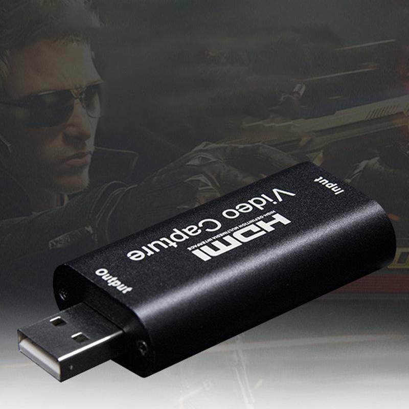 HDMI Video Capture Card USB 2.0/1080p Recorder, HD Recording, High Definition Acquisition, Connect DSLR, Camcorder, or Action Cam to PC or Mac for Video Live Streaming/Broadcasting, Gaming, Teaching