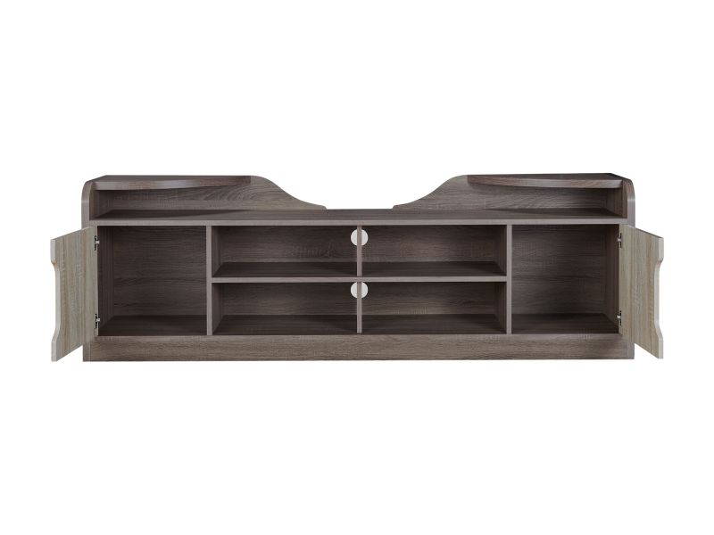 Furniture of America Bradson Rustic Wood 72-Inch TV Stand in Chestnut Brown