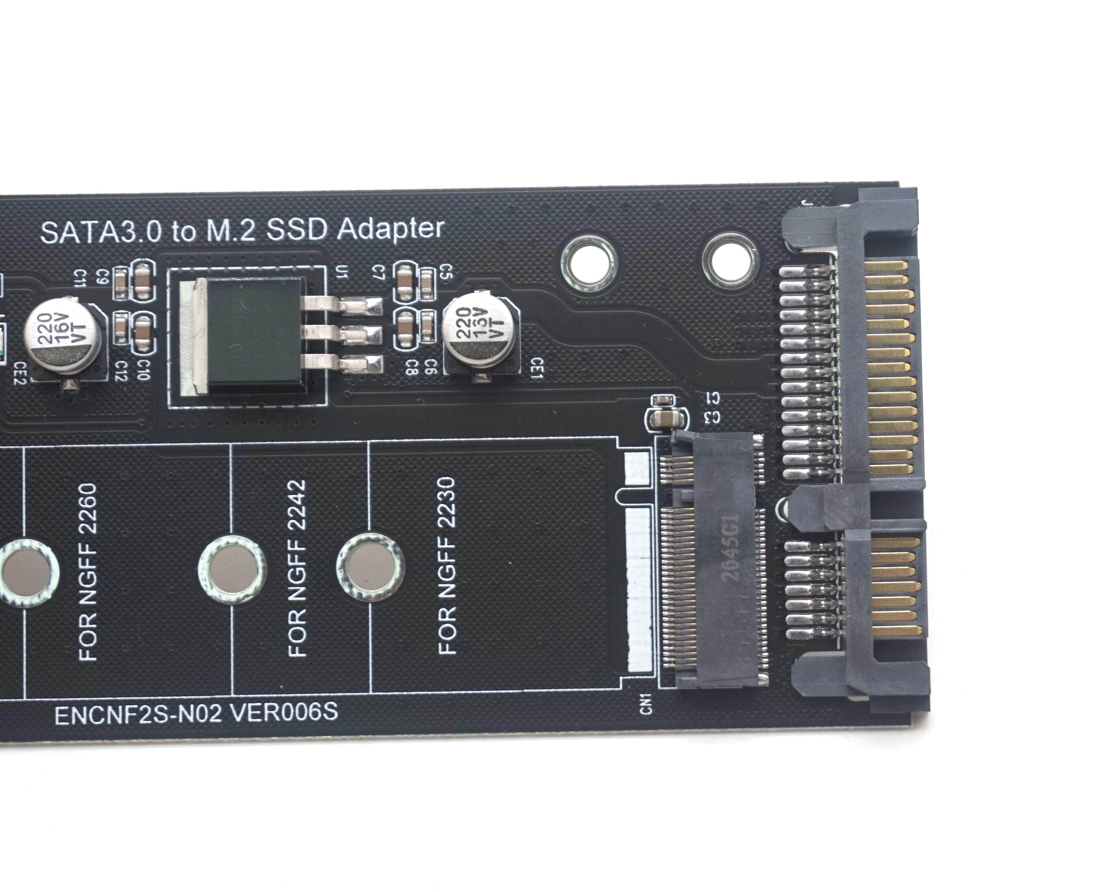 Weastlinks NGFF M.2 Adapter M2 SATA3 Raiser M.2 to SATA Adapter SSD M2 to SATA Expansion Card B Key Support 30/42/60/80mm