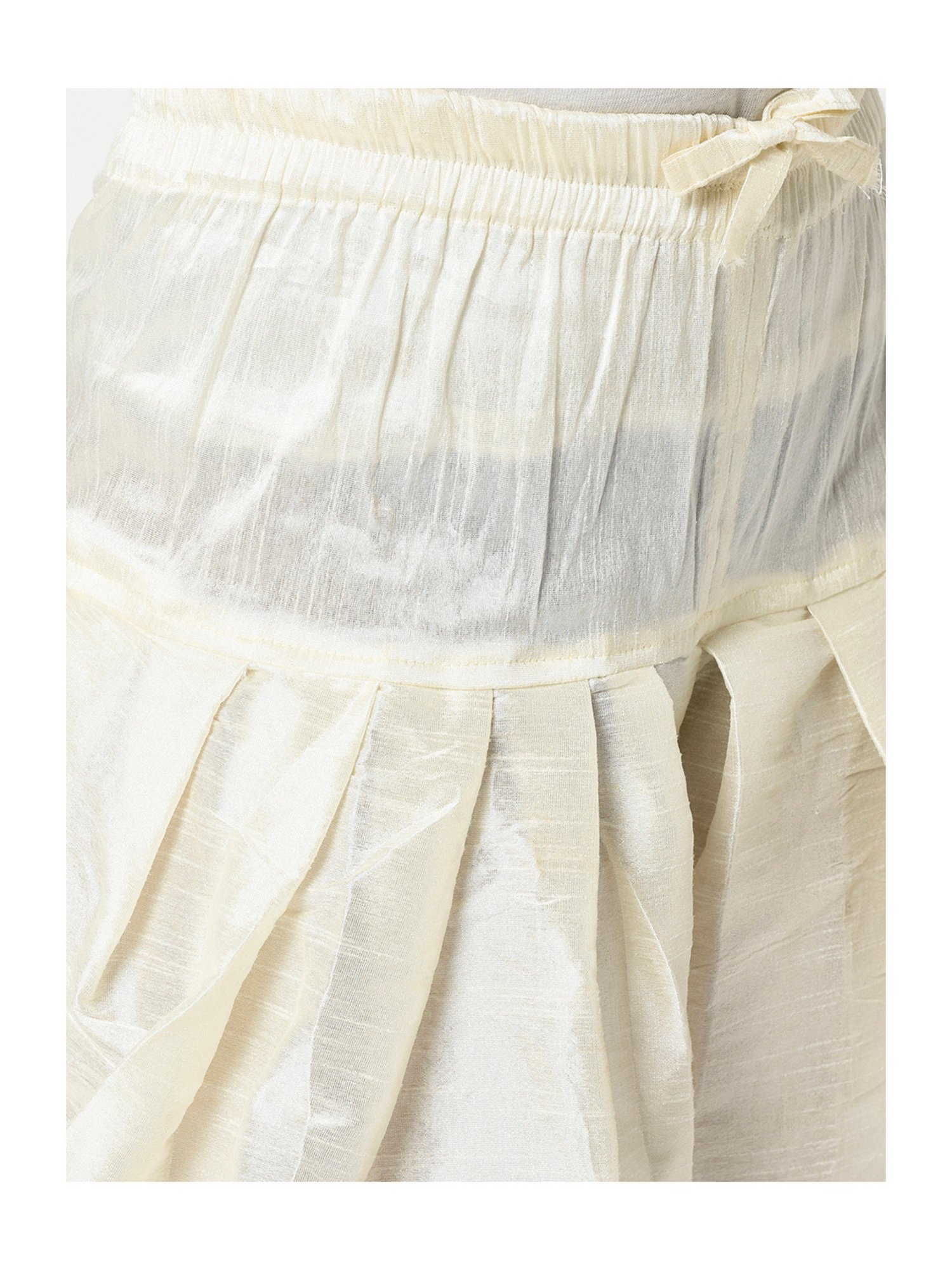 Deyann Kids Red & White Solid Full Sleeves Kurta with Patiala