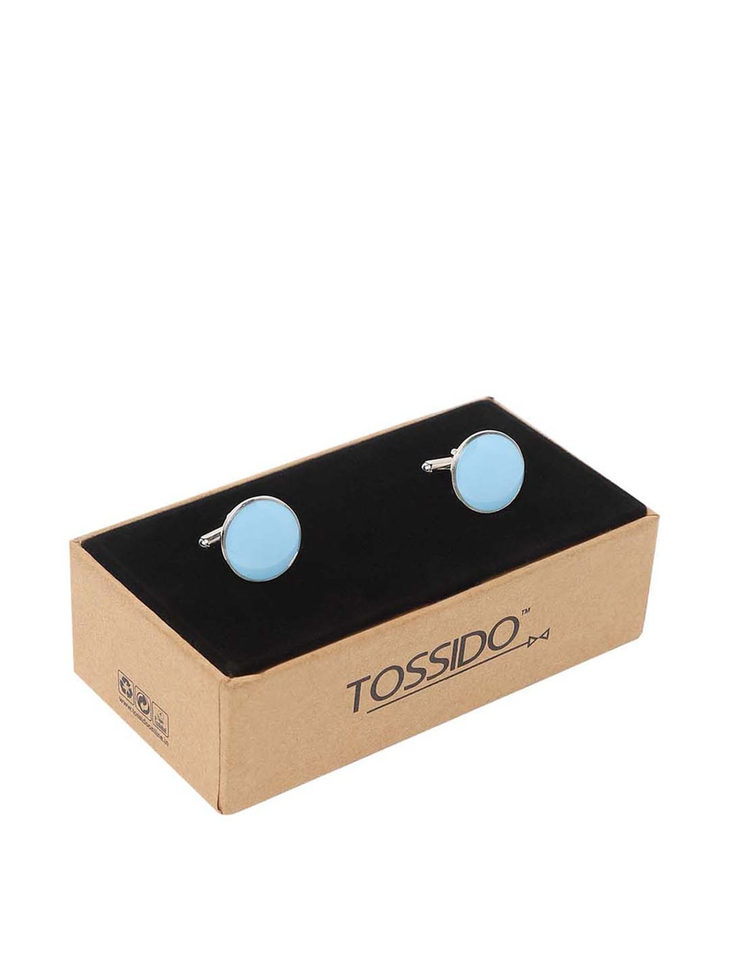 Tossido Green Solid Cufflinks