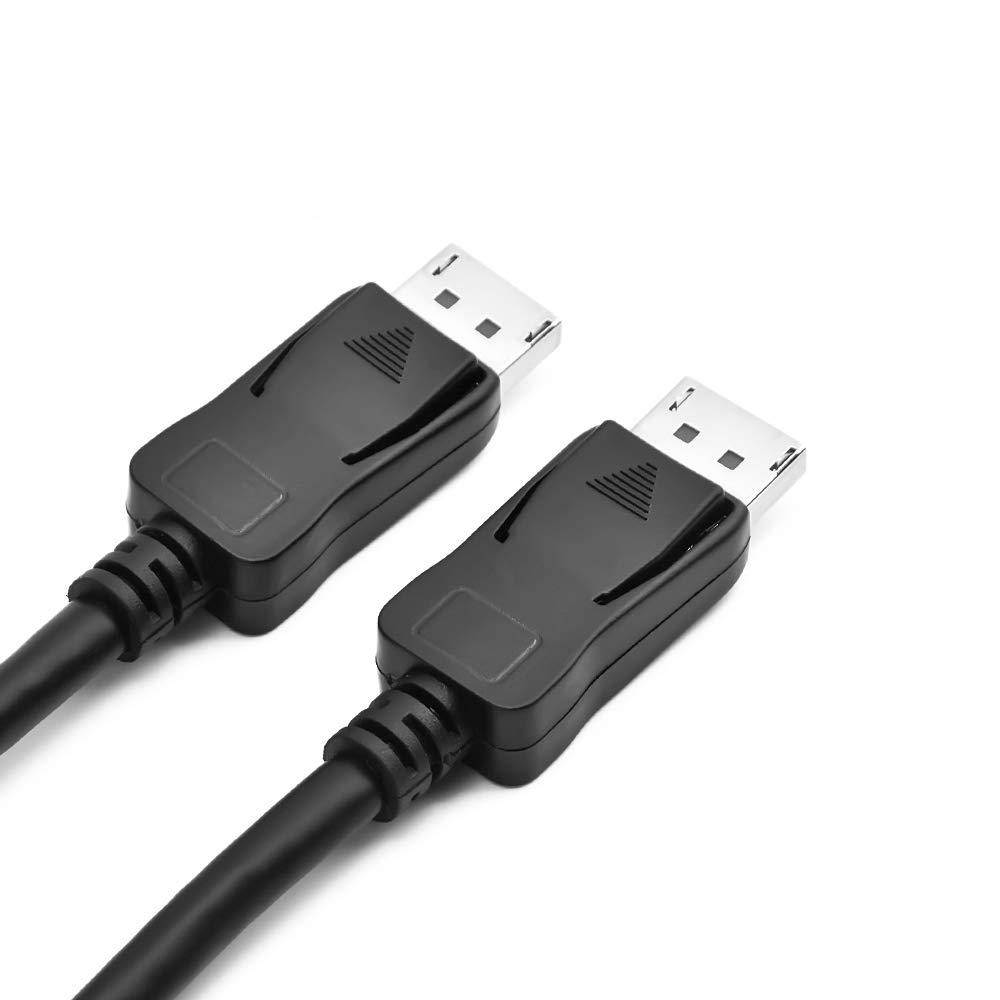 4K DisplayPort DP 1.2 Cable, BolAAzuL DisplayPort to DisplayPort Cord DP Male to DP Male Cable 4K/60 Hz 2K/144Hz with Latches