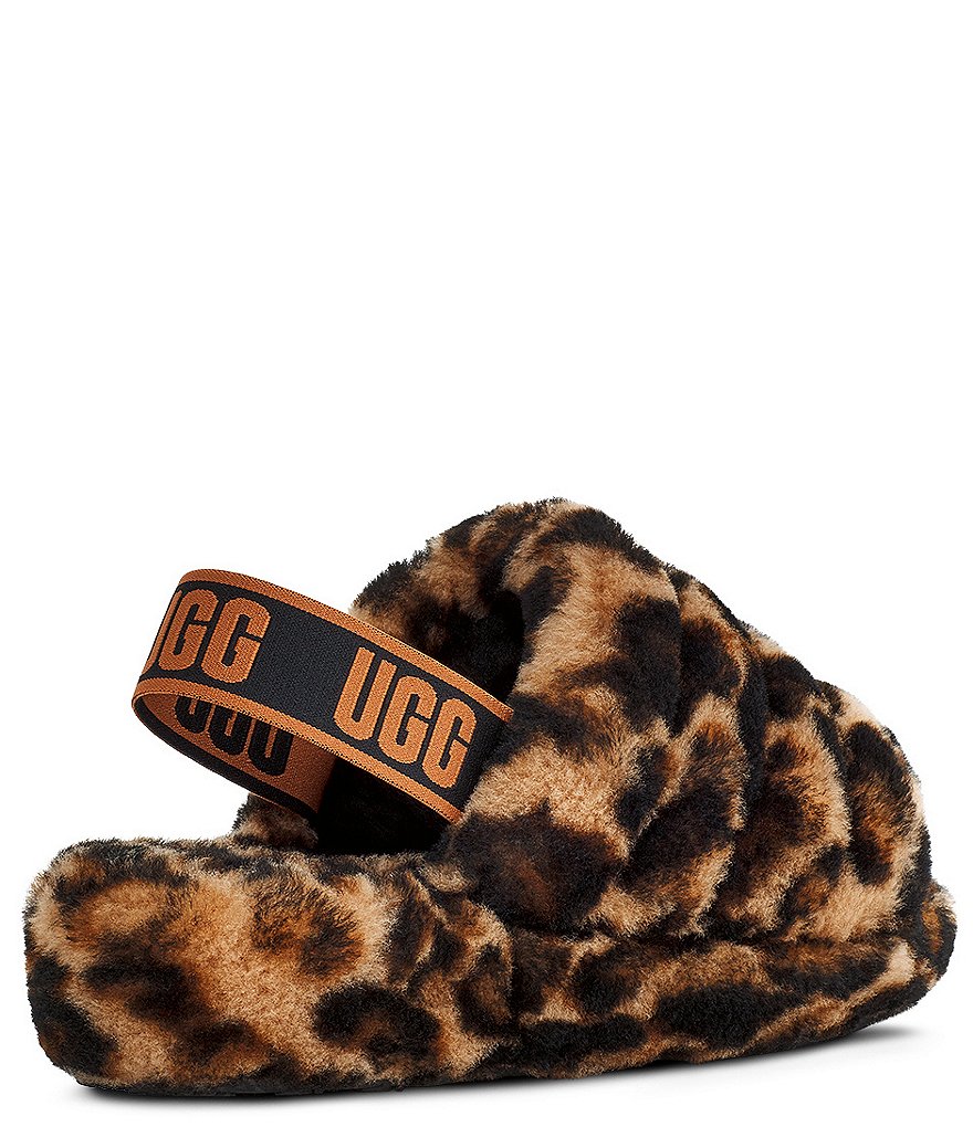 UGG&reg; Fluff Yeah Panther Fur Slides