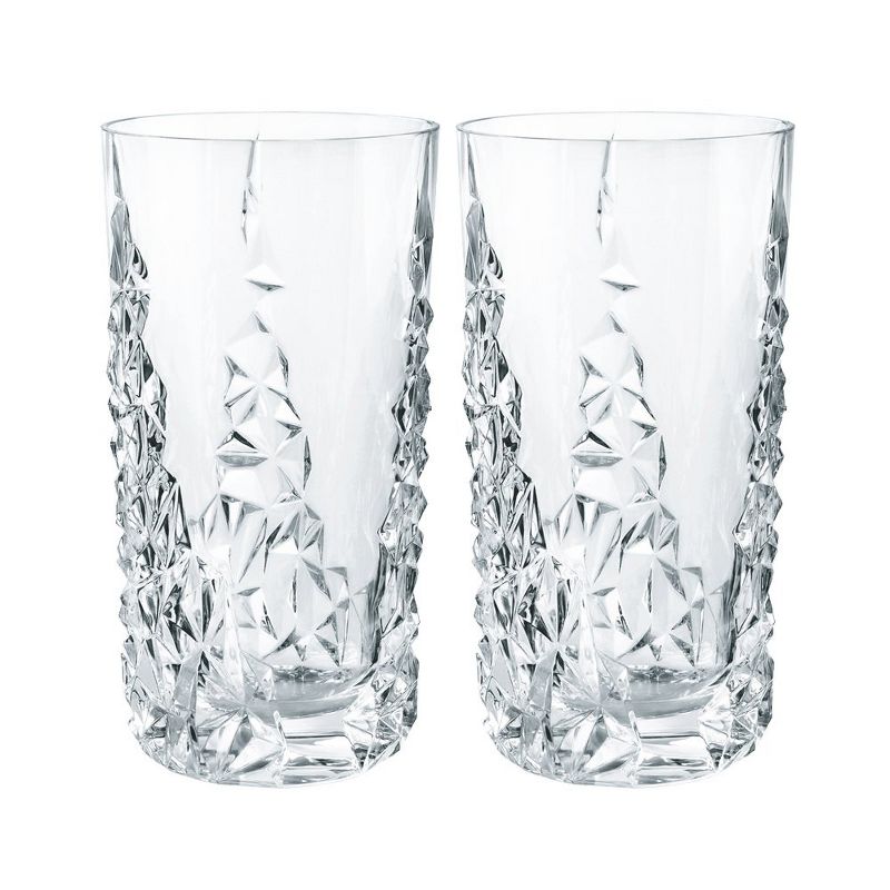 Riedel 91903 Nachtmann Sculpture 14.8 Ounce Crystal Longdrink Table Drinkware Set with 2 Glasses