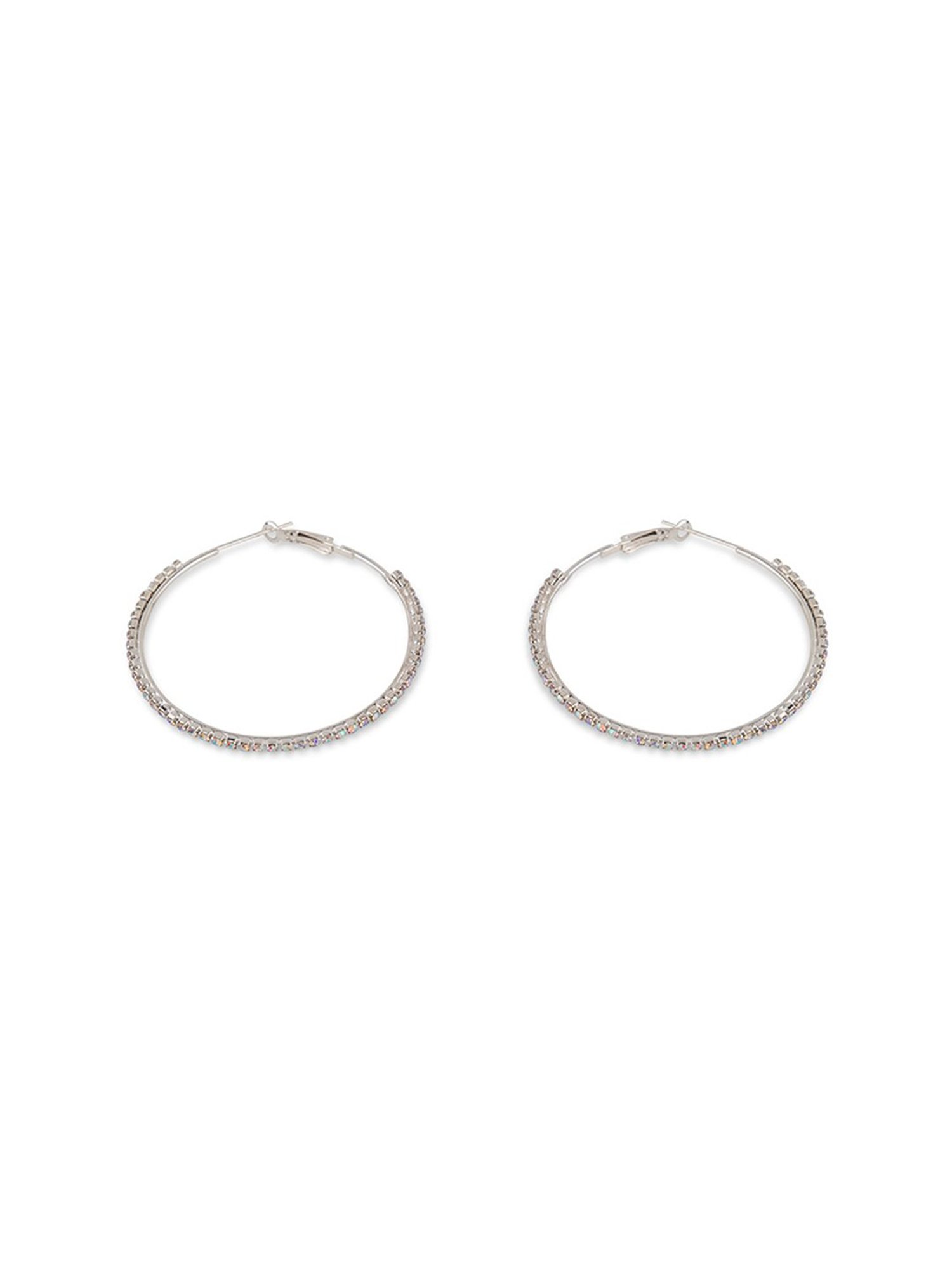 Prita by Priyaasi Sparking Hoop Earrings - Set of 2