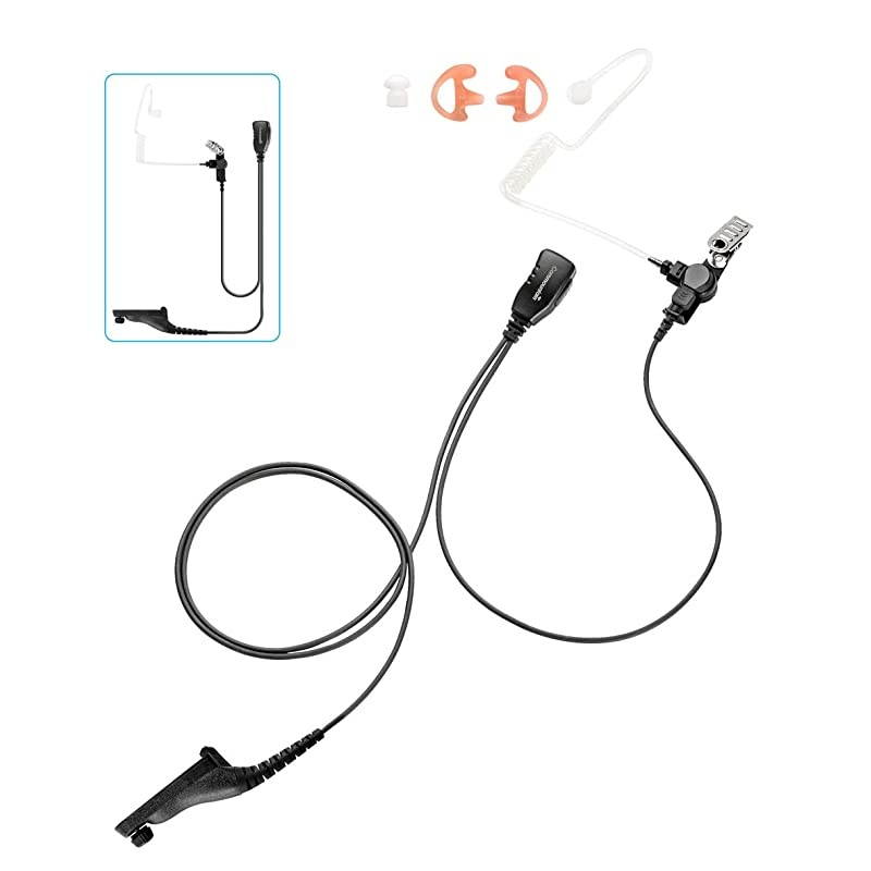 Wire Earpiece with Reinforced Cable for Motorola Radios APX4000 APX6000 APX7000 APX8000 XPR6100 XPR6350 XPR6550 XPR7550 XPR7550e (APX 6000 4000 7000 8000 XPR 6350 6550 7550 7550e Headset)