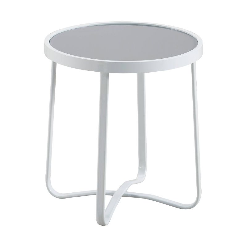 Mirabelle Outdoor Side Table - White - Adore Decor