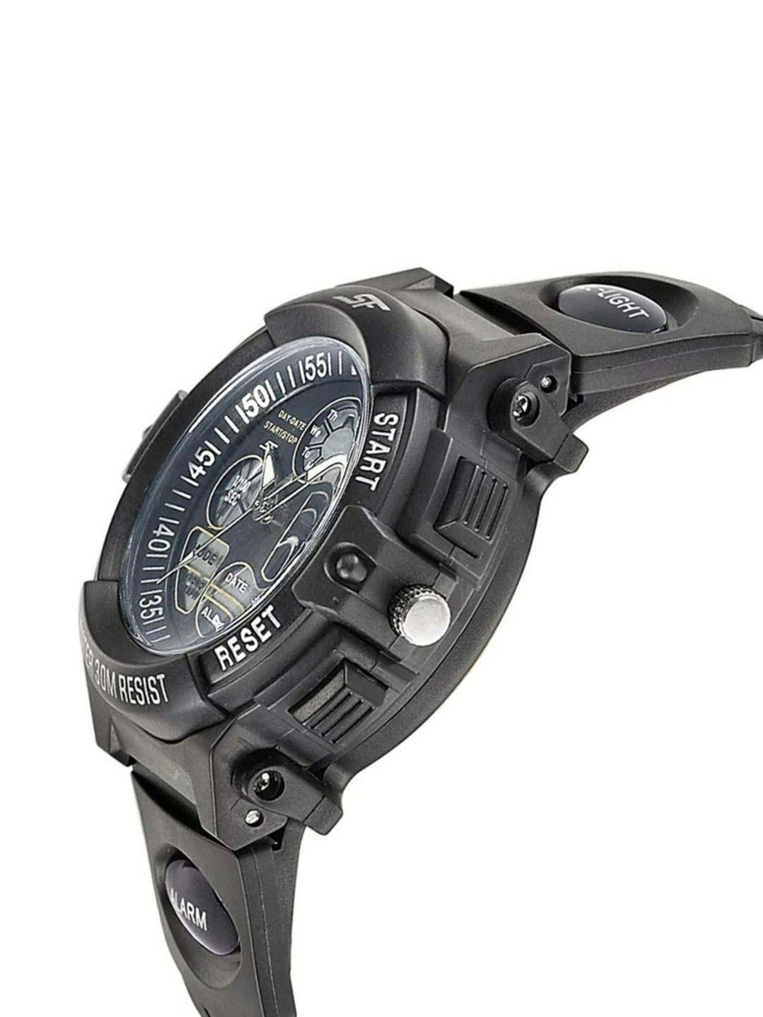 Sonata SF Hustler NS77116PP05W Analog-Digital Watch for Men